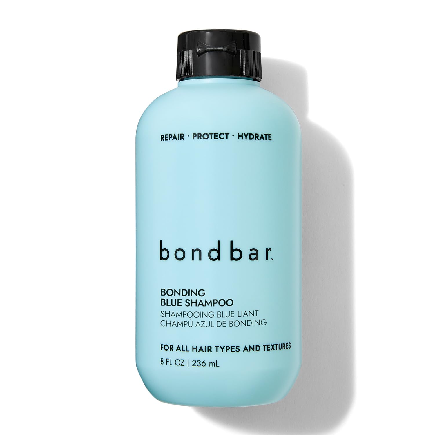 Bonding Blue Champú, Netraliza el cobrizo para morenas, hidratante, libre de crueldad, vegano, sin parabenos, 8 onzas