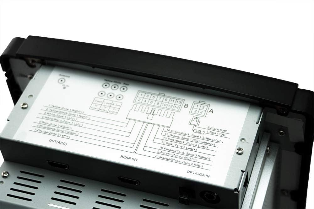 iRV Technology iRV34 AMFMCDDVDMP3MP4 USBSDHDMIDigital2.1Sonido envolventeBluetooth 3 zonas montaje en pared RV Radio estéreo
