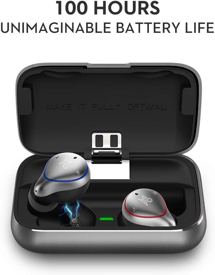 MIFO O5 Plus Gen 2 Versión actualizada 2022 auriculares inalámbricos Bluetooth 5.0 con funda de carga de 2600 mAh, auriculares inalámbricos de