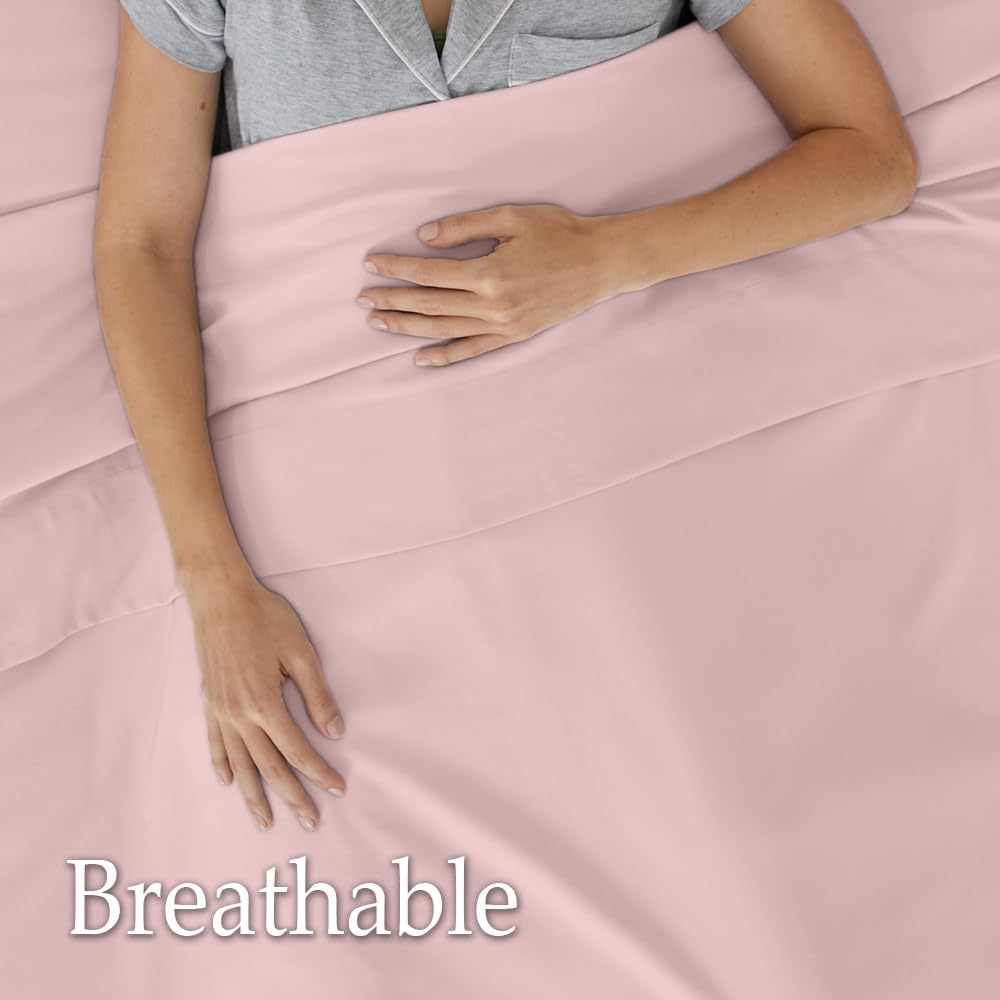 lalaLOOM Juego de sábanas tamaño matrimonial, ropa de cama de lujo de microfibra suave para hotel, bolsillo extra profundo, juego de sábanas y
