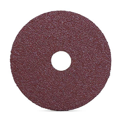 BHA Discos de lijado y molienda de fibra de resina de óxido de aluminio, 5 x 78 pulgadas, grano 36, paquete de 25