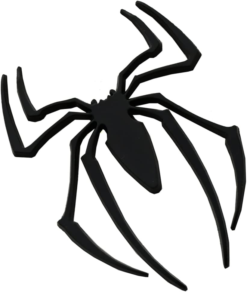 2 calcomanías de araña con logotipo 3D de araña de metal compatible con Can Am Spyder, vehículo universal, camión, motocicleta, RV, scooter, SUV,