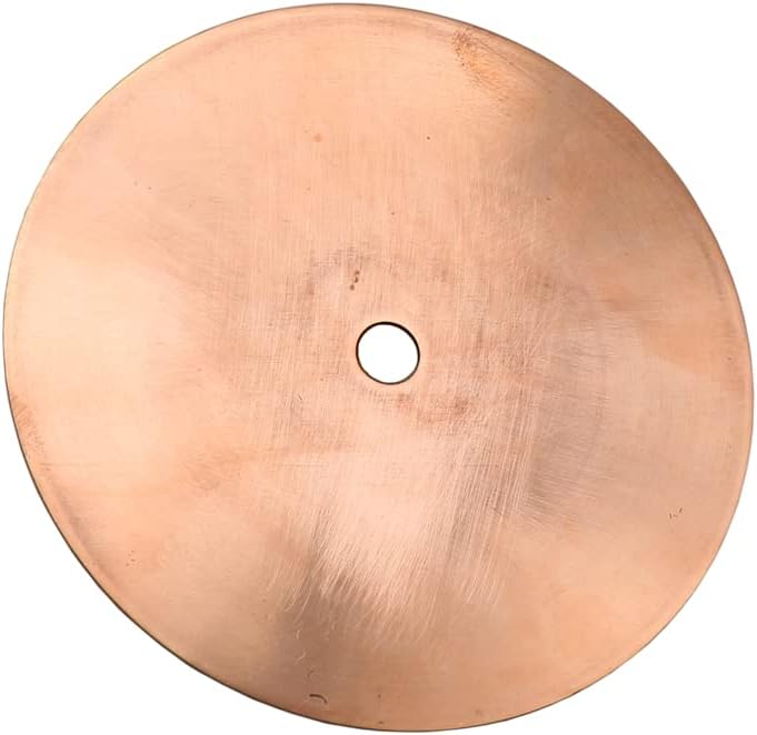 Disco de cobre de 5.906in de diámetro de disco de cobre pulido de 0.500in de diámetro de disco de pulido de piedras preciosas de disco de pulido