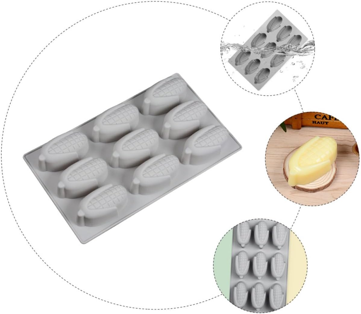 OKUMEYR Silicone Chocolate Mold Cookie Mold Molde De Para Resina Silicone Bread Pan Chocolate Making Mold Cute Baking Mold Silicone Baking Mold