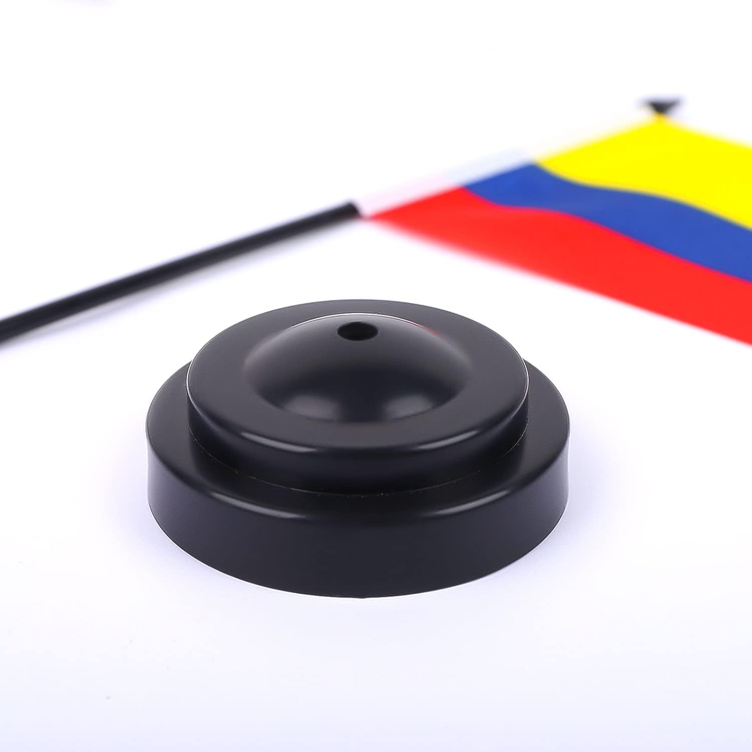 Columbia – Bandera colombiana de Columbia, bandera de mesa pequeña de Columbia para oficina, con base de soporte, decoración de festivales