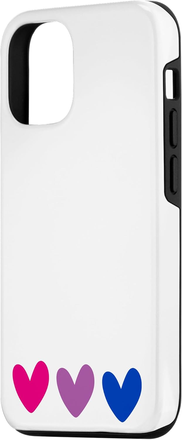 Funda para iPhone 14 Pro Bisexual Pride Flag Heart Bi Sexual LGBT Hombres Mujeres