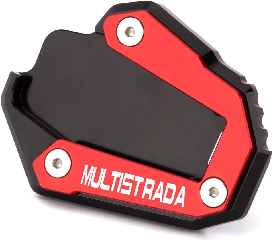 Placa de soporte de extensión para soporte lateral de motocicleta compatible con Ducati Multistrada V4 V4S 950 950S 1200 1200S 1260 1260S  Soporte