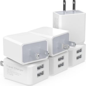 Paquete de 6 cargadores de pared USB, iGENJUN 2.4A de doble puerto USB, adaptador de corriente, bloque de enchufe para iPhone 15141312ProPro Paquete de 6 cargadores de pared USB, iGENJUN 2.4A de doble puerto USB, adaptador de corriente, bloque de enchufe para iPhone 15141312ProPro