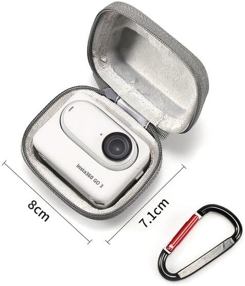 Coyktonty Bag Funda de transporte para Insta360 GO3, mini funda, GO 3 accesorios de funda protectora (gris)