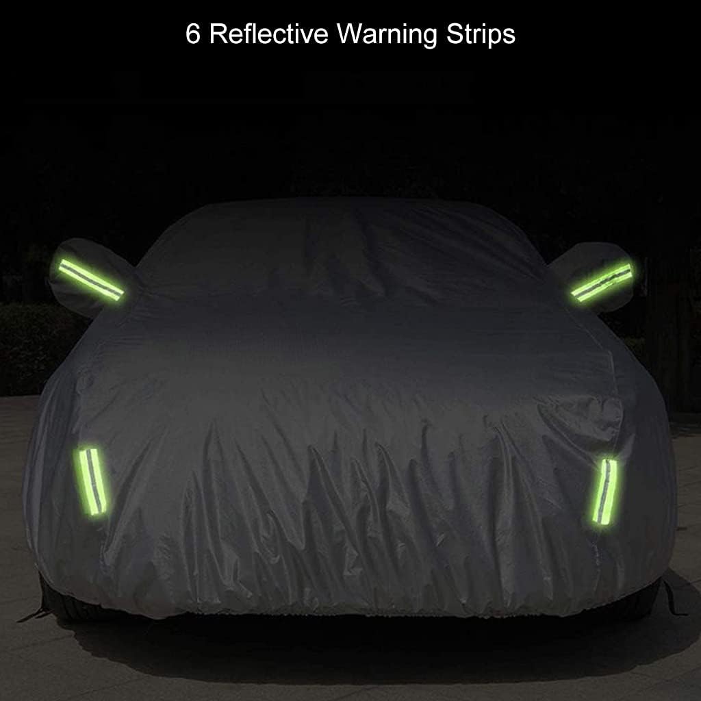 Funda impermeable para automóvil compatible con Mercedes-Benz GLA 250 Base 4MATIC 2017-2022, protección para todo tipo de clima, con tiras