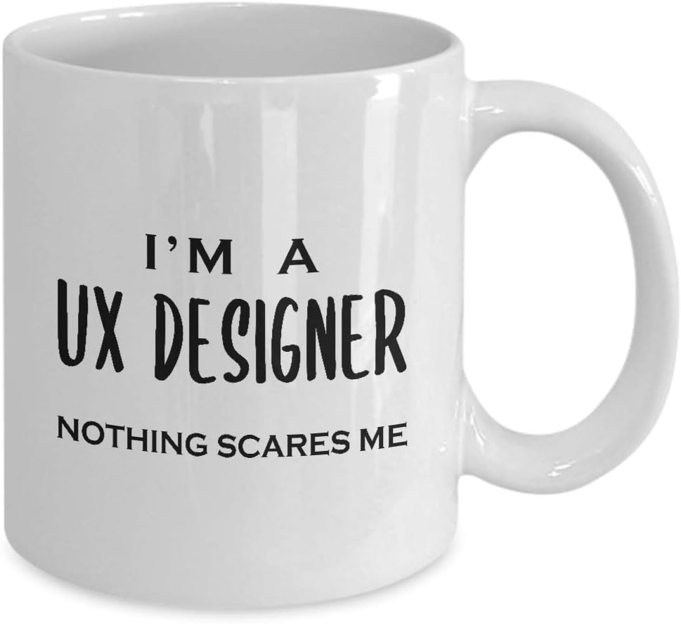 Im a UX Designer Coffee Mug Tea Cup – Gifts for User Experience UI User Interface Design Artist Team Dept Graphic Digital Multimedia Creative Funny