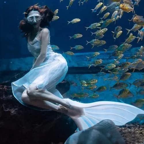 Aletas Sirena – Monaleta de natación para esnórquel, buceo, natación, aletas para adultos, hombres y mujeres