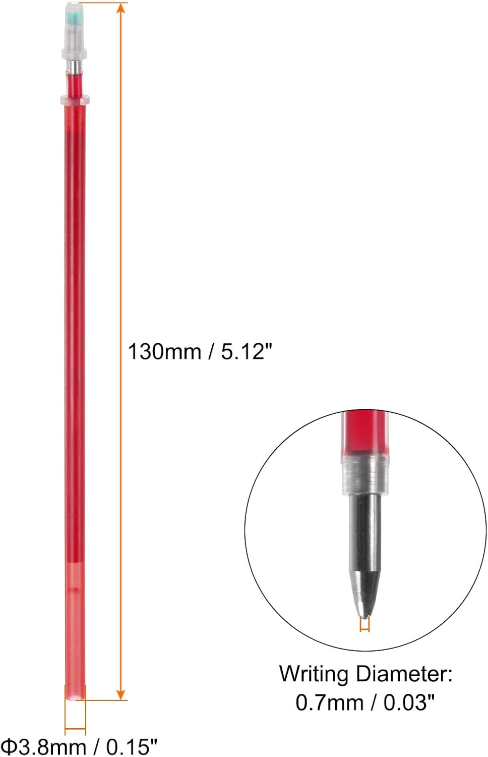 HARFINGTON Recambios de tinta que desaparecen automáticamente, 100 rotuladores de tela de 0.028 in, tinta mágica que desaparece, para sastres,