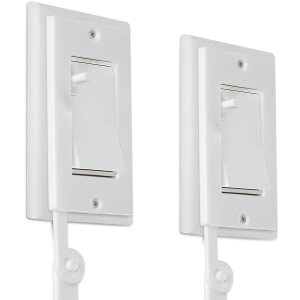 Extensor de interruptor de luz para niños (blanco) – Kit completo de extensor de interruptor Decora con mango de extensión de 12 pulgadas, adaptador Extensor de interruptor de luz para niños (blanco) – Kit completo de extensor de interruptor Decora con mango de extensión de 12 pulgadas, adaptador