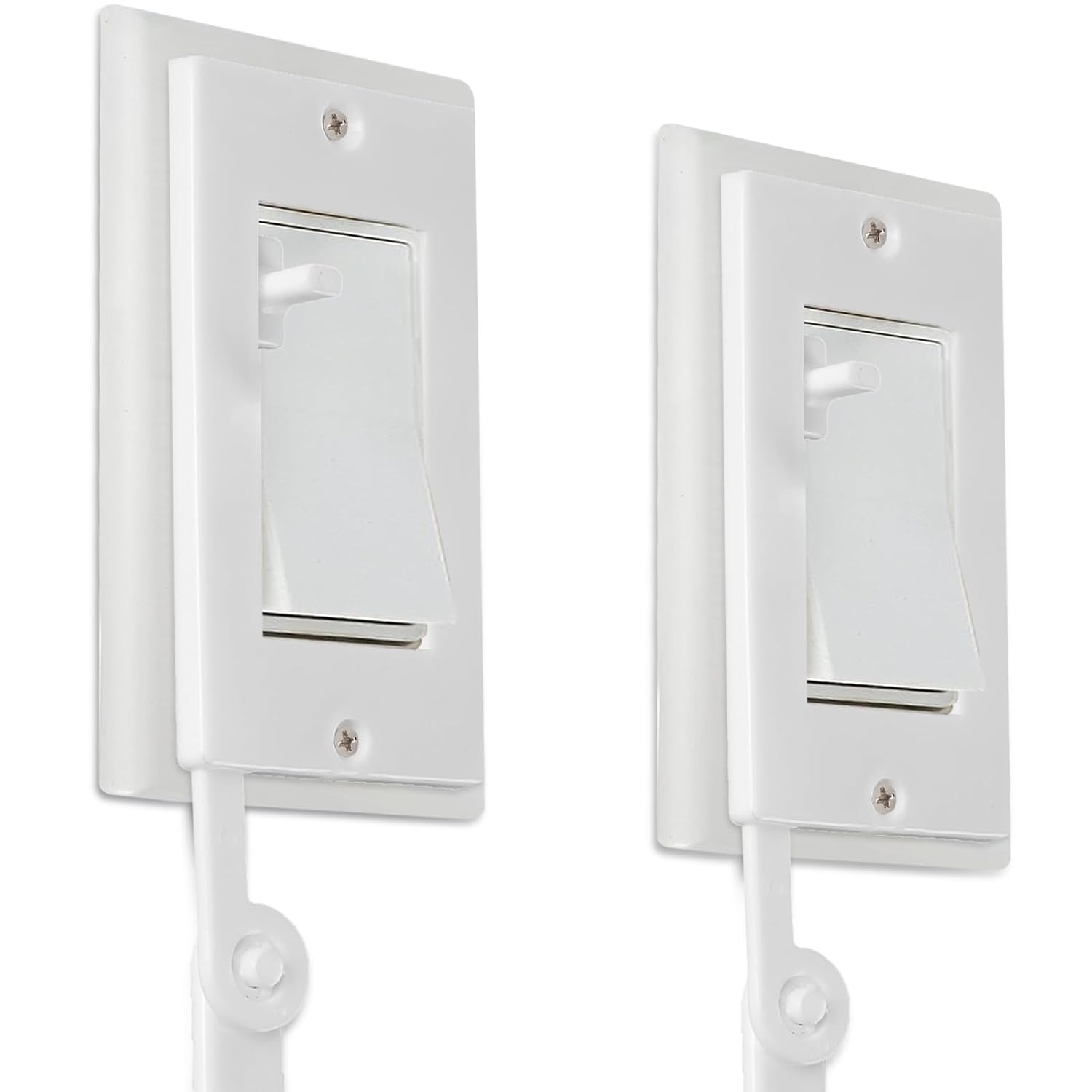 Extensor de interruptor de luz para niños (blanco) – Kit completo de extensor de interruptor Decora con mango de extensión de 12 pulgadas, adaptador