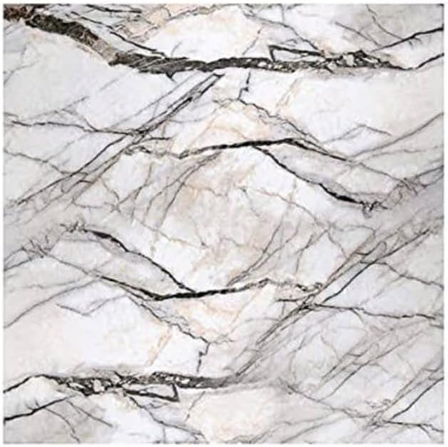 WALLMATE Papel tapiz de mármol para despegar y pegar, extraíble, autoadhesivo, película de vinilo de granito, rollo impermeable (1 pie por 7 pies,