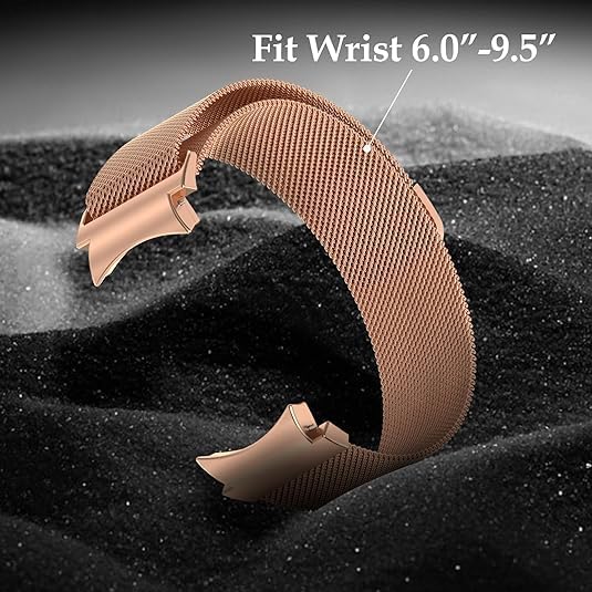 Correa de metal milanesa para Galaxy Watch 6, compatible con Samsung Galaxy Watch 654 de 1.575 pulgadas, 1.732 pulgadas, 1.654 pulgadas, 1.732