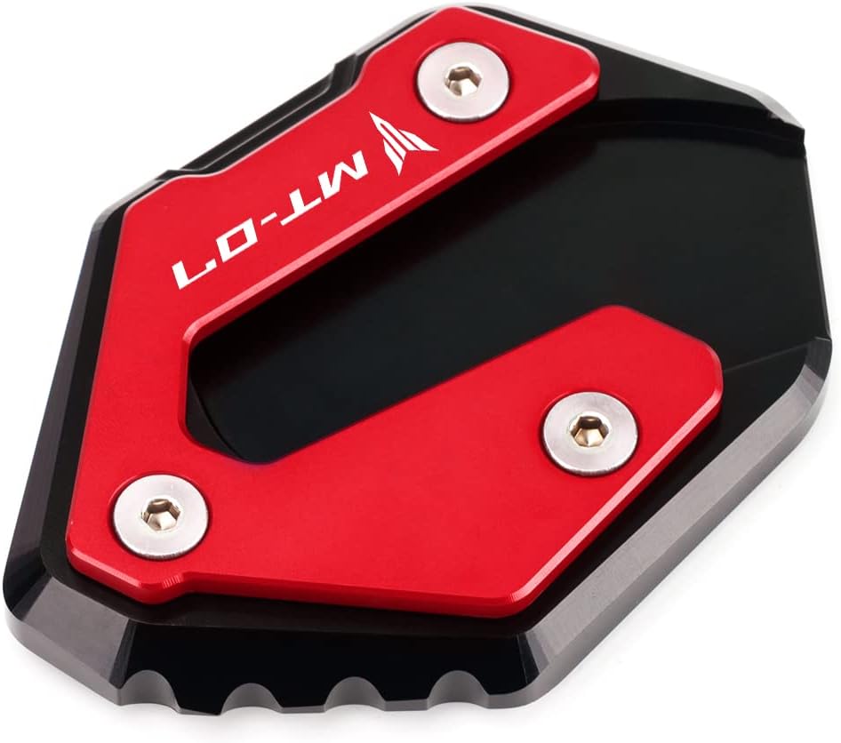 Placa de soporte de extensión de soporte lateral para motocicleta compatible con YAMAHA MT-07 2014-2023  Soporte de almohadilla de pie Accesorios