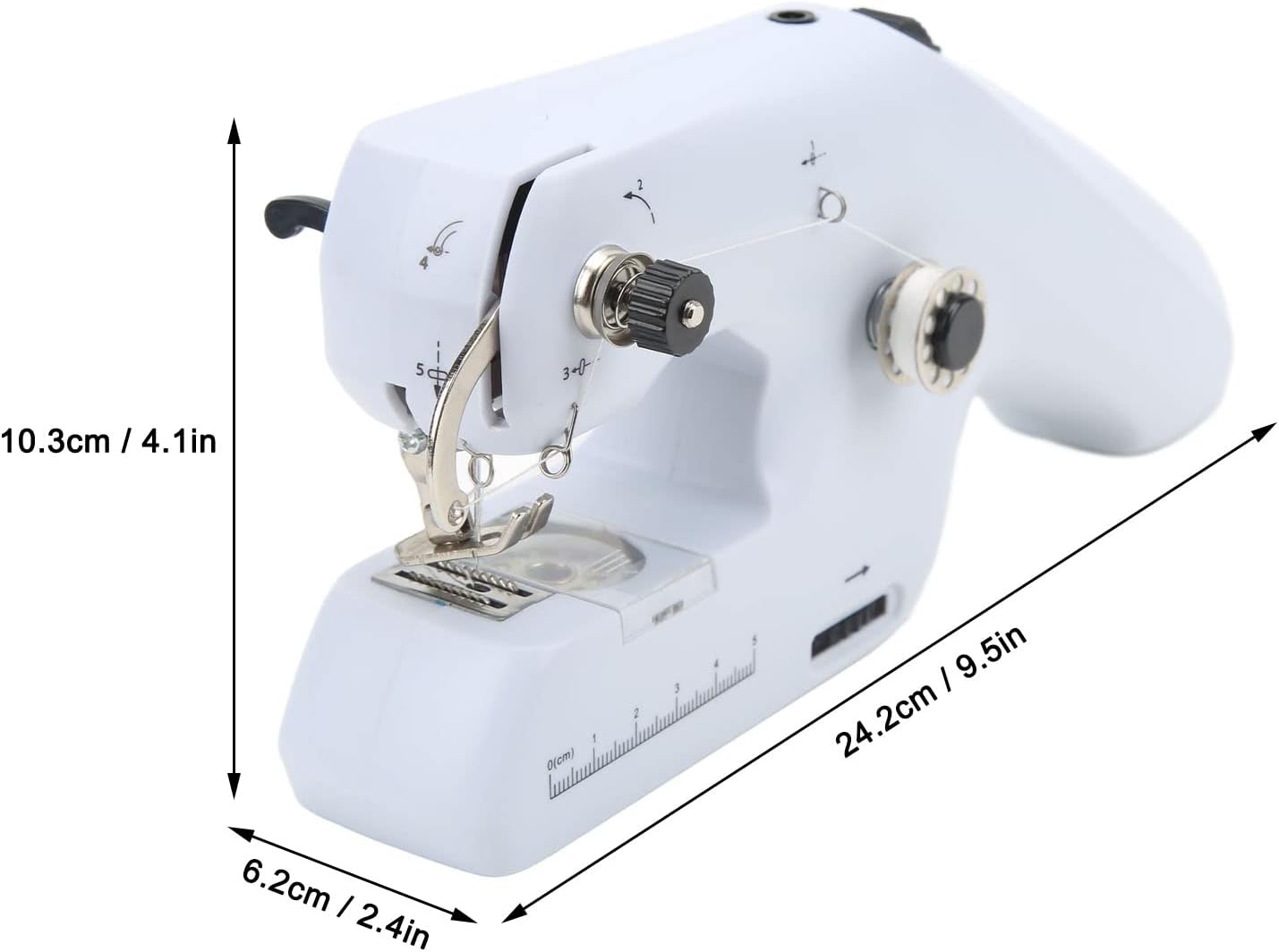 Máquina de coser de mano Máquina de coser portátil de costura rápida Mini máquina de coser de mano Máquina de coser portátil adecuada para el hogar