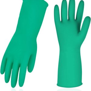 5 pares de guantes reutilizables para el hogar, guantes de goma para lavar platos, mangas largas, grosor extra para lavar platos 5 pares de guantes reutilizables para el hogar, guantes de goma para lavar platos, mangas largas, grosor extra para lavar platos