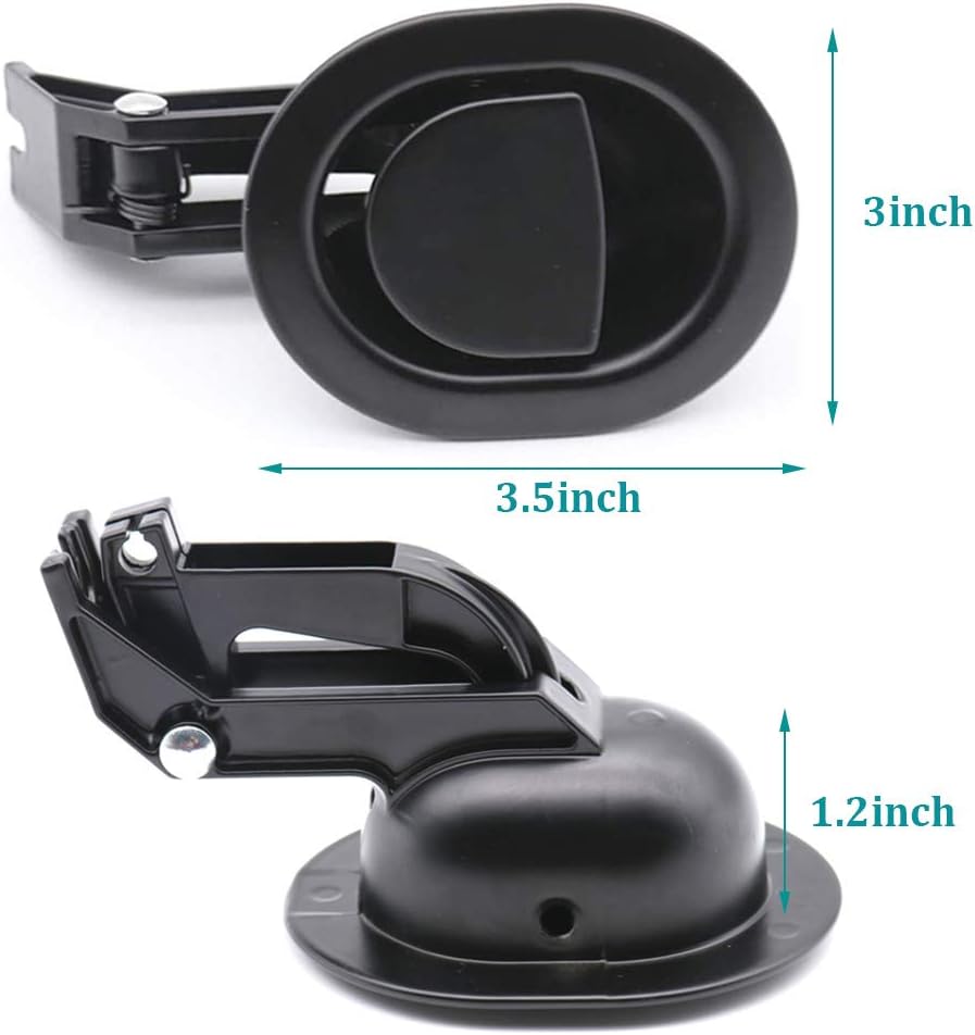 2 piezas de repuesto universales de metal resistente para sofá reclinable, manijas de liberación, se adaptan a Ashley, Lazy Boy y la mayoría de