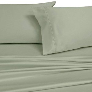 Royal’s Solid Sage – Juego de sábanas de 4 piezas, 100% algodón, tejido percal superior, suave y crujiente, bolsillo profundo, 100% algodón Royal’s Solid Sage – Juego de sábanas de 4 piezas, 100% algodón, tejido percal superior, suave y crujiente, bolsillo profundo, 100% algodón