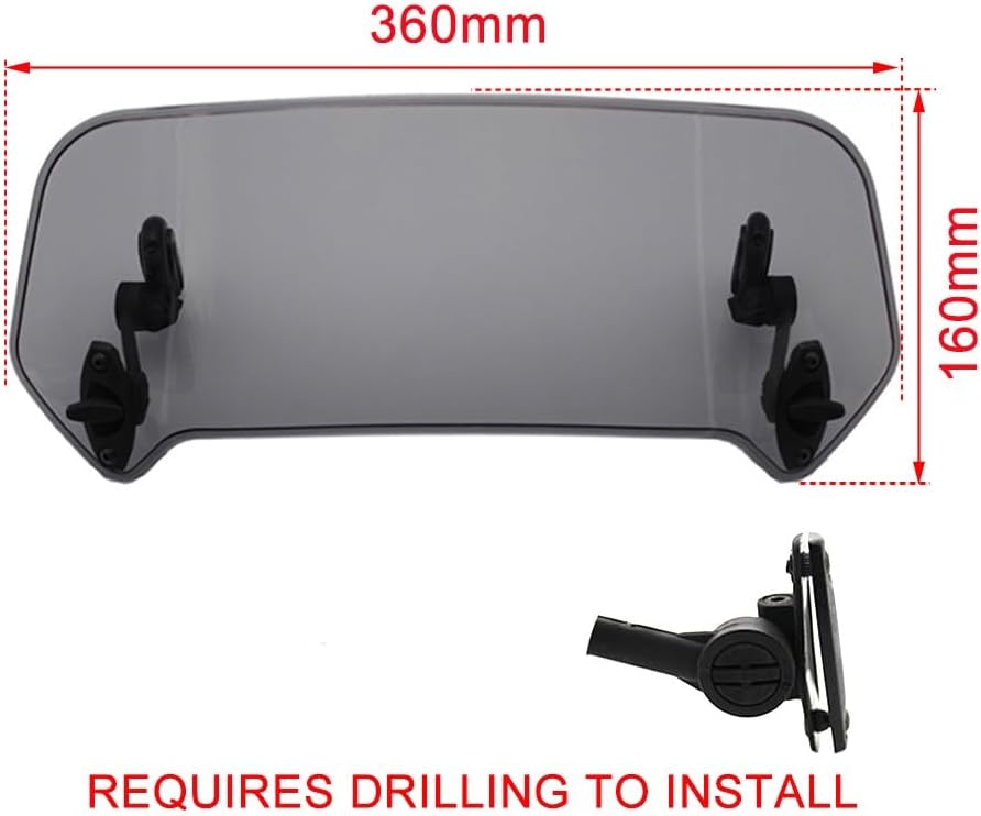 Deflector de parabrisas de motocicleta para Y&AMAHA para MT07 MT09 MT10 R1 R3 FZ6 para TMAX530 para T&MAX 500 para X & max XJ6 para XJR1300 (color