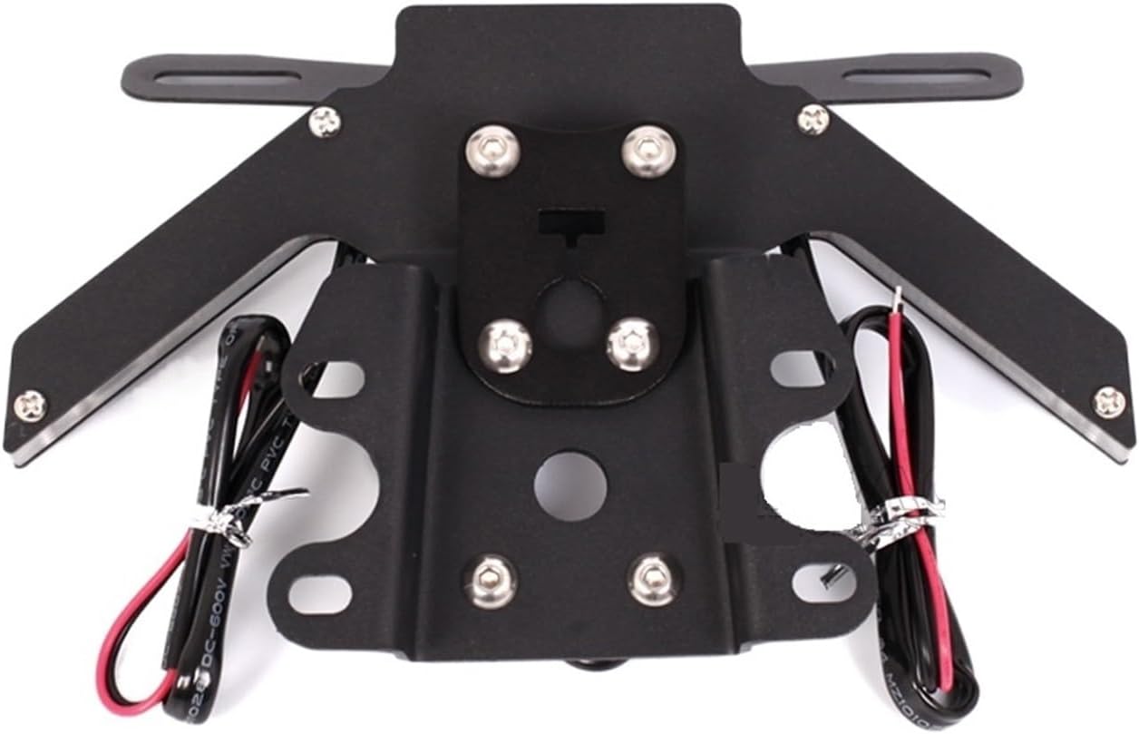 RXBH Eliminador de guardabarros compatible con Yamaha MT07 FZ07 YZF R7 2014-2023 FZ-07 MT-07 2018 Soporte de placa de matrícula de motocicleta LED