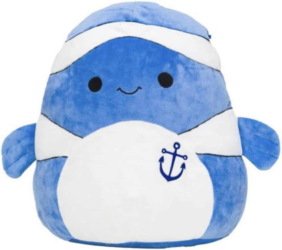 Squishmallow s – Peluche oficial de Kellytoys Summer Squad Squishy de peluche (12 pulgadas, pez payaso azul Ricky)