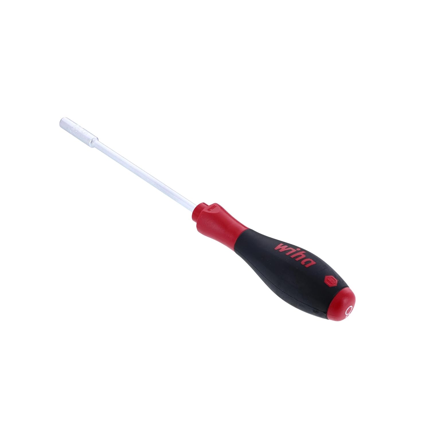 Wiha 34120 Destornillador de tuercas con mango SoftFinish de 0.197 in x 4.921 in