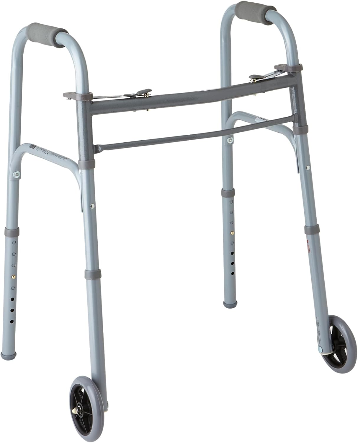 Medline Caminante plegable ligero para juniorbaja altura con ruedas de 5″