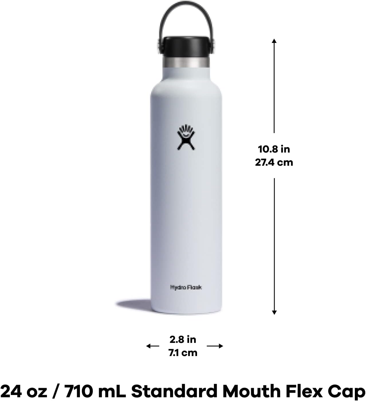 Hydro Flask – Botella de agua reutilizable de acero inoxidable, aislada al vacío, apta para lavavajillas, sin BPA, no tóxica