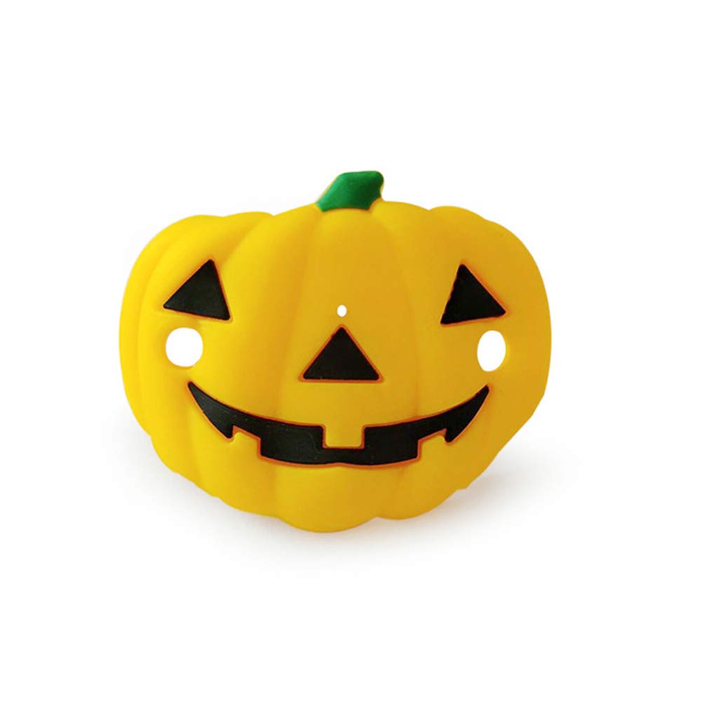 Kisangel Chupetes divertidos de calabaza y esqueleto, vampiros, colmillos en forma de chupón, chupón para bebé, chupón para fiesta de Halloween