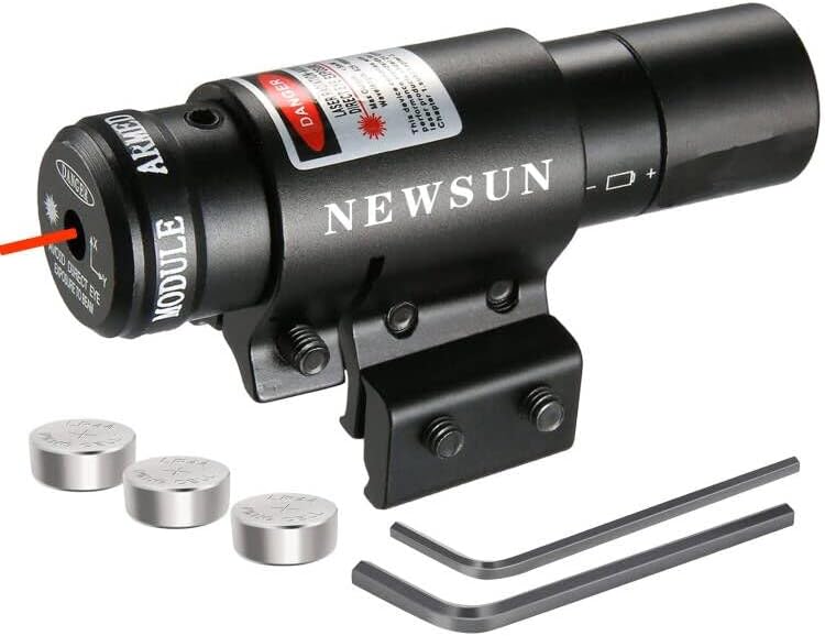 Mira de punto rojo ajustable compacta con soporte para rieles Picatinny de 0.78 pulgadas, 0.787 in0.43 pulgadas, 0.433 in