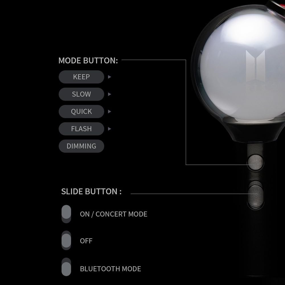 Sayzer BTS Lightstick Edición especial oficial con 7 tarjetas fotográficas Kpop Merchandise