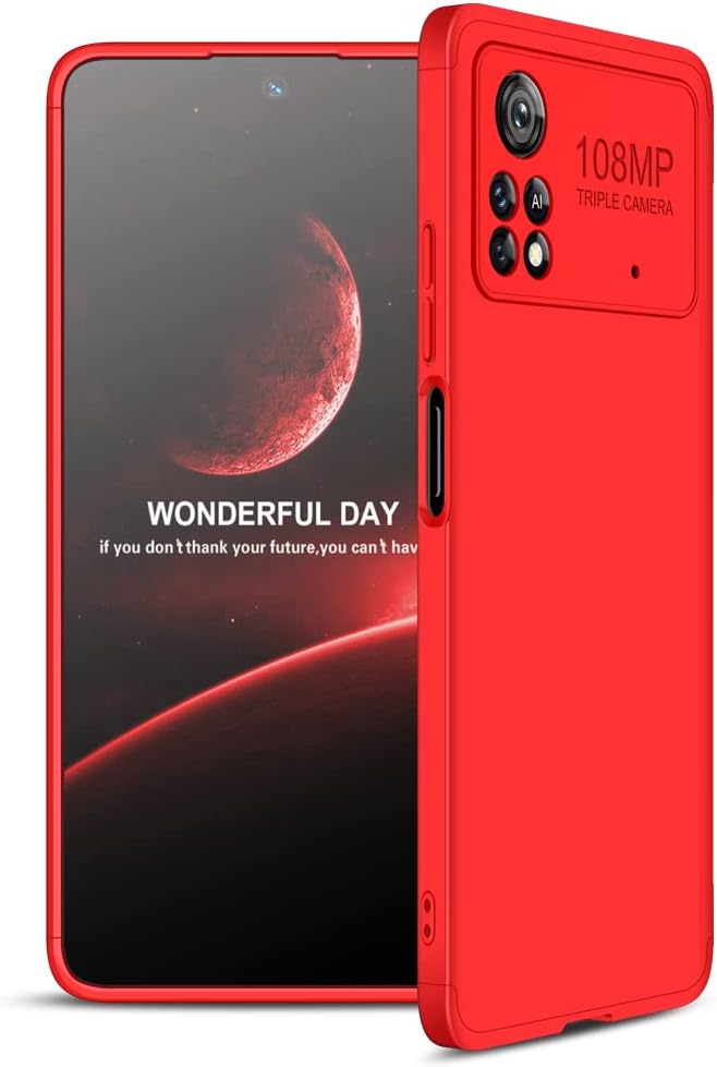 Case for Xiaomi Poco X4 Pro 5G for Case Shockproof Dustproof Silicone Hard PC Plastic Material Luxury Bumper Full Body Protection Anti-Scratch Thin