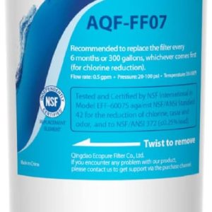 AQUA CREST Filtro de agua para refrigerador UKF8001, repuesto para EveryDrop Filter 4, Maytag UKF8001P, Whirlpool UKF8001AXX-750, UKF8001AXX, AQUA CREST Filtro de agua para refrigerador UKF8001, repuesto para EveryDrop Filter 4, Maytag UKF8001P, Whirlpool UKF8001AXX-750, UKF8001AXX,
