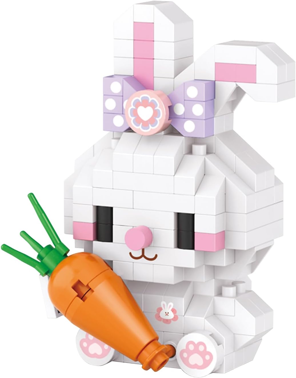 Mini juguetes de construcción de conejo, bloques de construcción de animales lindos, juguete creativo para niños y niñas mayores de 6 años