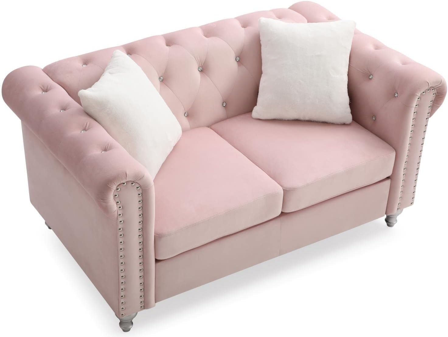 Sillón Glory Furniture Delray, Rosado