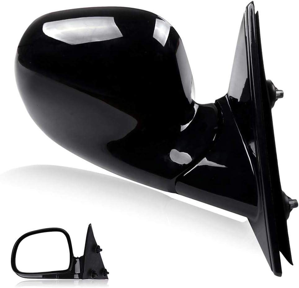 SCITOO Espejo lateral manual plegable negro retrovisor lateral compatible con Chevy Blazer 94-98 94-98 GMC Jimmy S-15 Sonoma 96-98 Isuzu Hombre