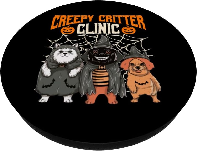 Vet Tech – Clínica de criaturas espeluznantes veterinarias para Halloween, PopSockets estándar PopGrip