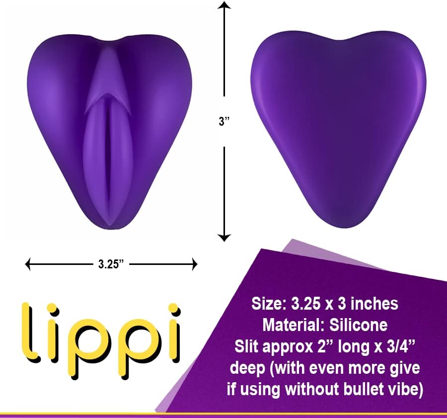 Lippi by bananapants – Cojín de estimulación con base de consolador, Stroker y consolador bellamente elaborado. Juguete de silicona deliciosamente