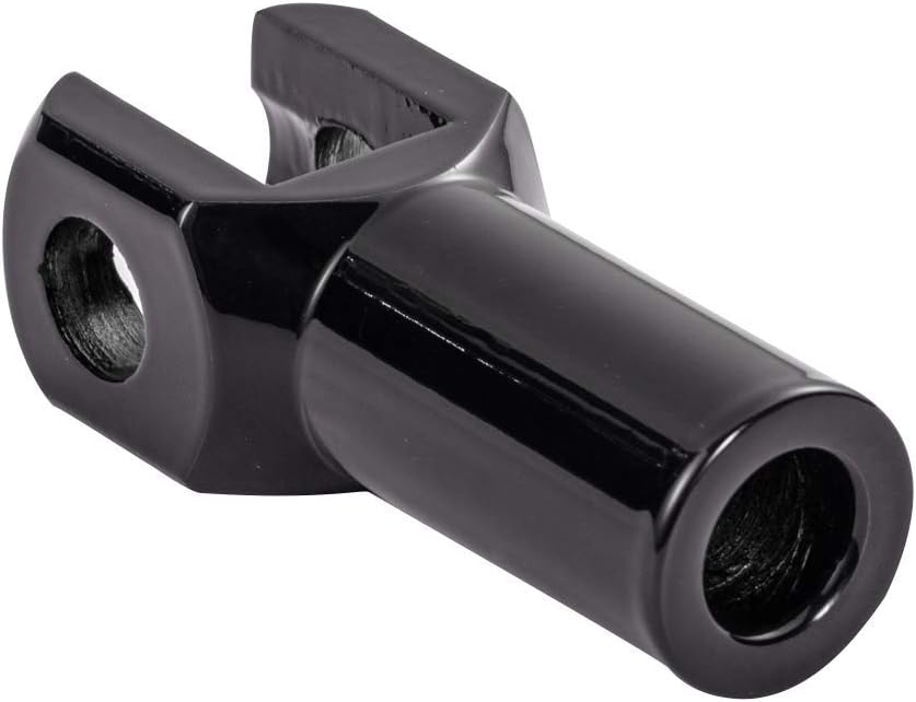 Pasador de pie de pasajero Soportes Soportes Kits de horquilla para Harley Davidson Softail 2000-2006 (negro)