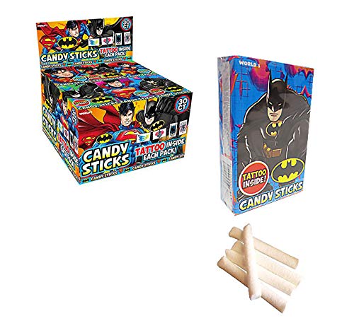Batman & Superman Candy Sticks 30 Count