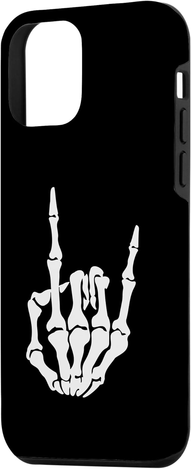 Funda de mano de esqueleto de Rock On para iPhone 12 mini