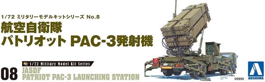 Aoshima JASDF Patriot PAC-3 Estación de lanzamiento – Kit de construcción de modelos de plástico # 9956