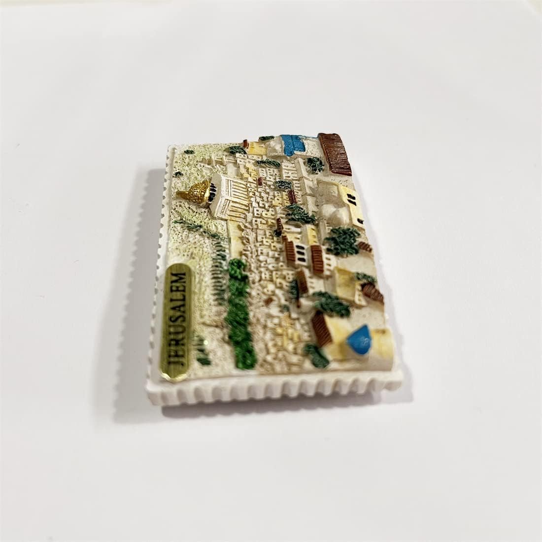 Jerusalem – Imán de nevera 3D, regalo de recuerdo de resina, hecho a mano de Jerusalén, colección de decoración para el hogar y la cocina