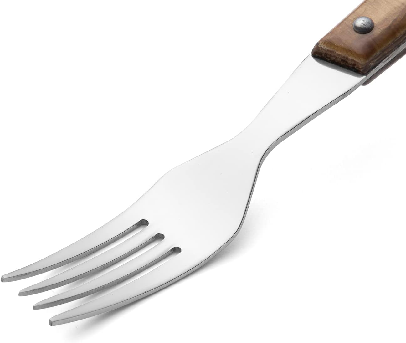 ARCOS Tenedor para carnes de acero inoxidable nitrum de 8 pulgadas. Mango ergonómico POM de polioximetileno y hoja de 3.543 in. Serie Mesa. Perfecto