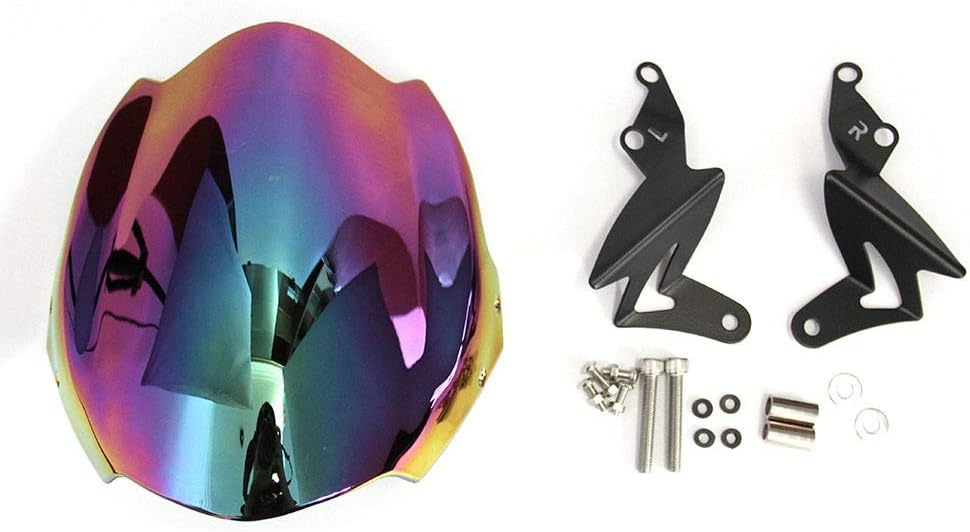 Tornillos para parabrisas de motocicleta, accesorios compatibles con deflectores de viento Iridium Ducati 696 2009 2010 2011 (color iridio profundo)