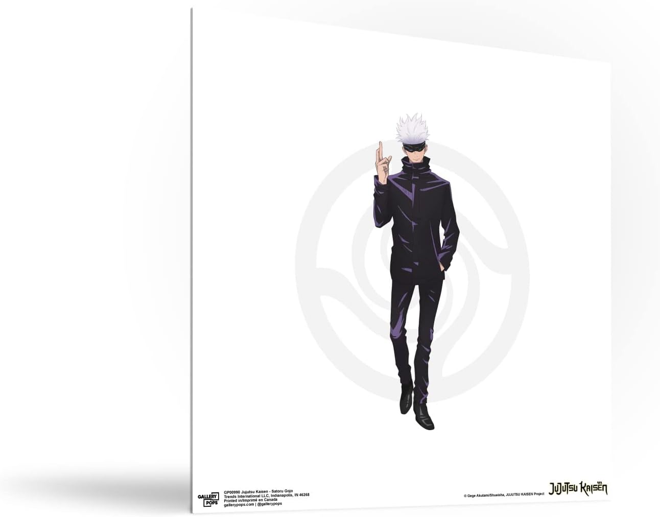Trends International Gallery Pops Jujutsu Kaisen – Póster de pared de Satoru Gojo, 12 x 12 pulgadas, versión sin marco